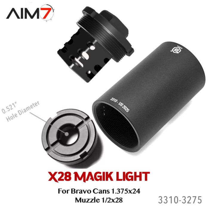 Aim7 X28-MAGIK Muzzle 1/2×28 For Bravo Tubes - Image 4