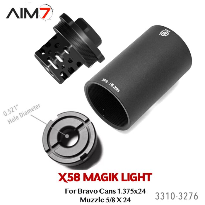 Aim7 X58-MAGIK Muzzle 5/8×24 For Bravo Tubes - Image 5