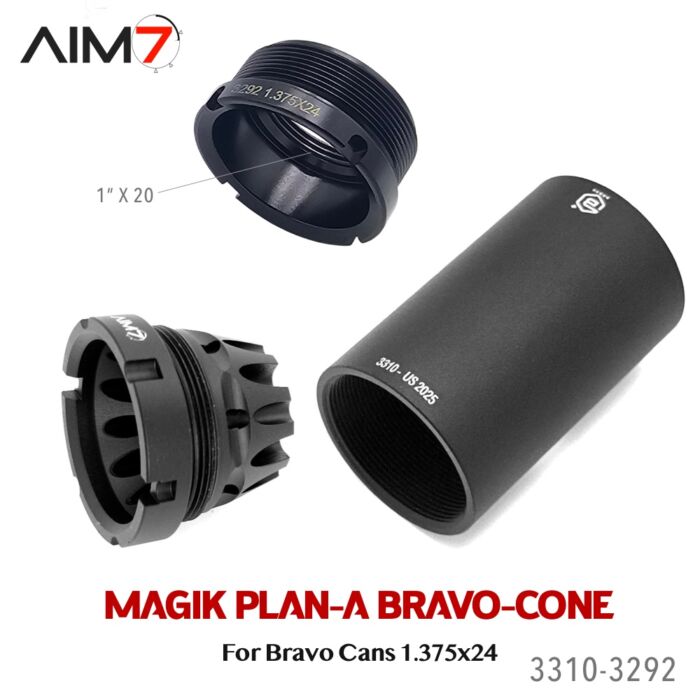 Aim7 MAGIK PLAN-A taper mount (1.375"x24) with 1"x20 - Image 3