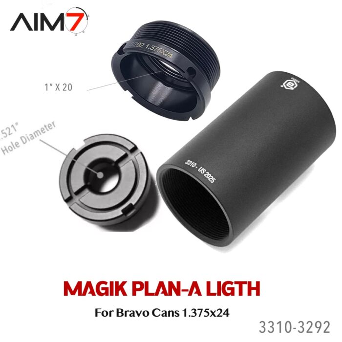 Aim7 MAGIK PLAN-A taper mount (1.375"x24) with 1"x20 - Image 5