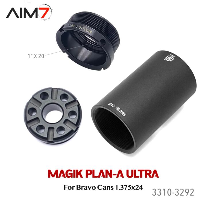 Aim7 MAGIK PLAN-A taper mount (1.375"x24) with 1"x20 - Image 4