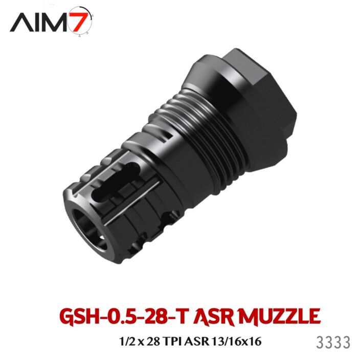 AIM7 Gsh-0.5-28T ASR Muzzle Brake 1/2x28