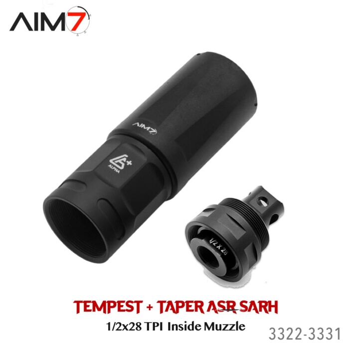 AIM7 Tempest +Taper ASR & SARH Linear Muzzle Compensator 556/223/22 - Image 3
