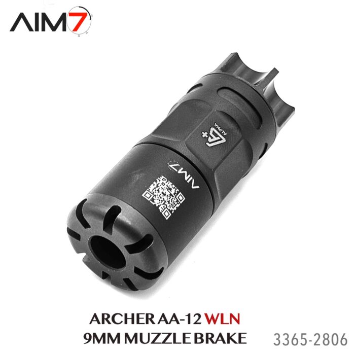 AIM7 ARCHER AA-12 WLN & Barrel Adapter Linear Comp 1/2x28 for 9MM - Image 28