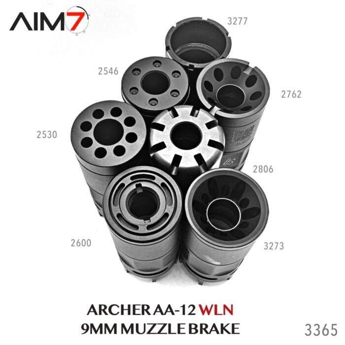 AIM7 ARCHER AA-12 WLN & Barrel Adapter Linear Comp 1/2x28 for 9MM - Image 3