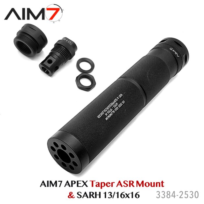 AIM7 APEX 2.0 Knurled Taper Mount and SARH direct Mount 556/223/9mm 1/2×28 - Image 5