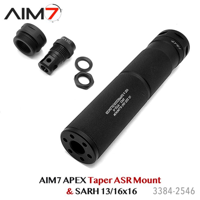 AIM7 APEX 2.0 Knurled Taper Mount and SARH direct Mount 556/223/9mm 1/2×28 - Image 8