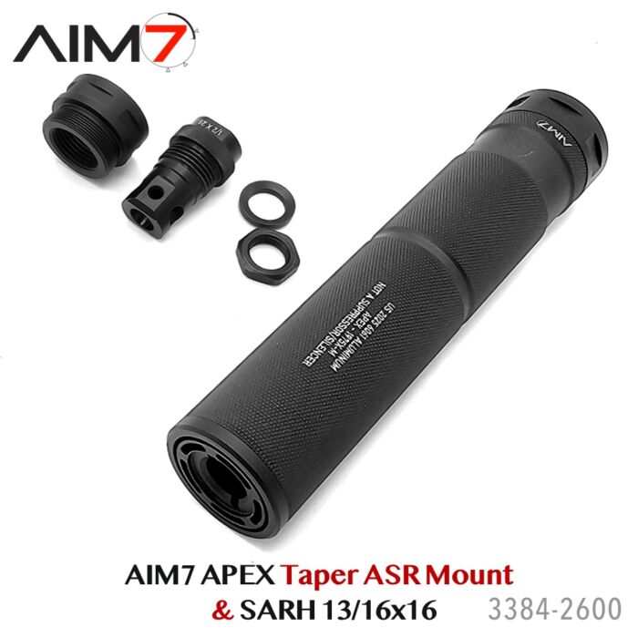 AIM7 APEX 2.0 Knurled Taper Mount and SARH direct Mount 556/223/9mm 1/2×28 - Image 4