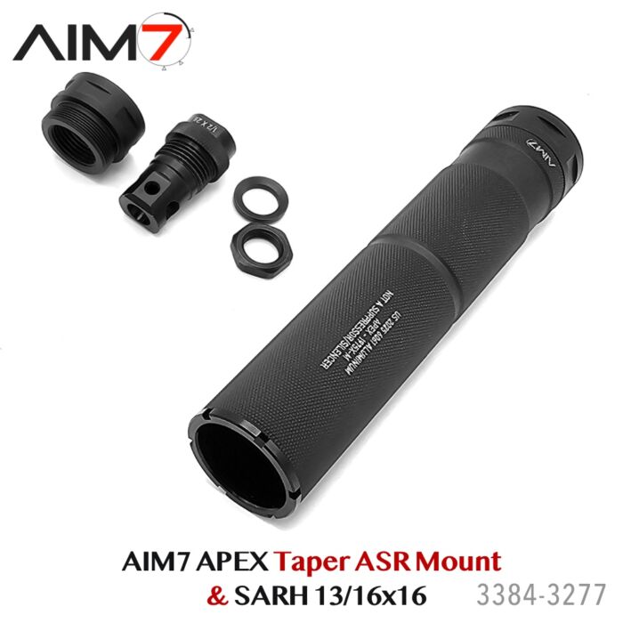AIM7 APEX 2.0 Knurled Taper Mount and SARH direct Mount 556/223/9mm 1/2×28 - Image 7