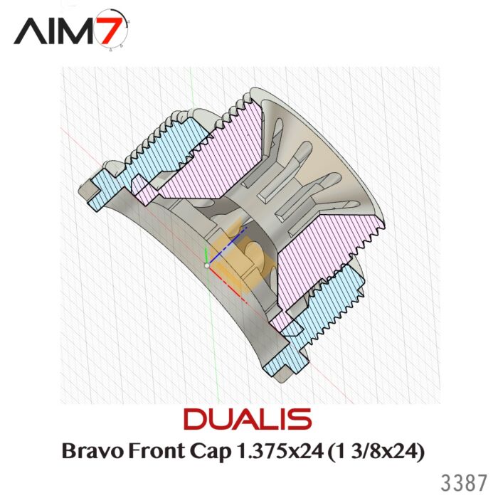 AIM7 DUALIS Bravo Front Cap 1.375x24 (2 in 1)  Hybrid - Image 20