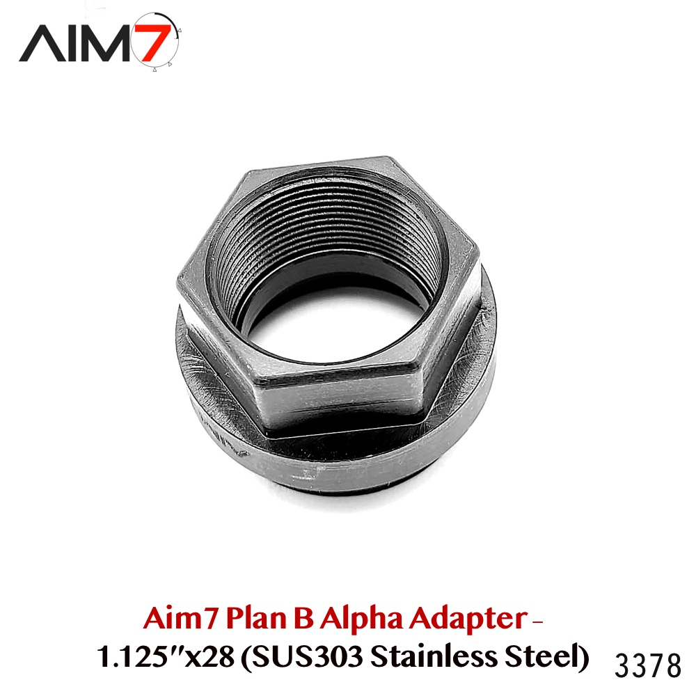 Aim7 Plan B Alpha Adapter – 1.125"x28 (SUS303 Stainless Steel) - Image 4
