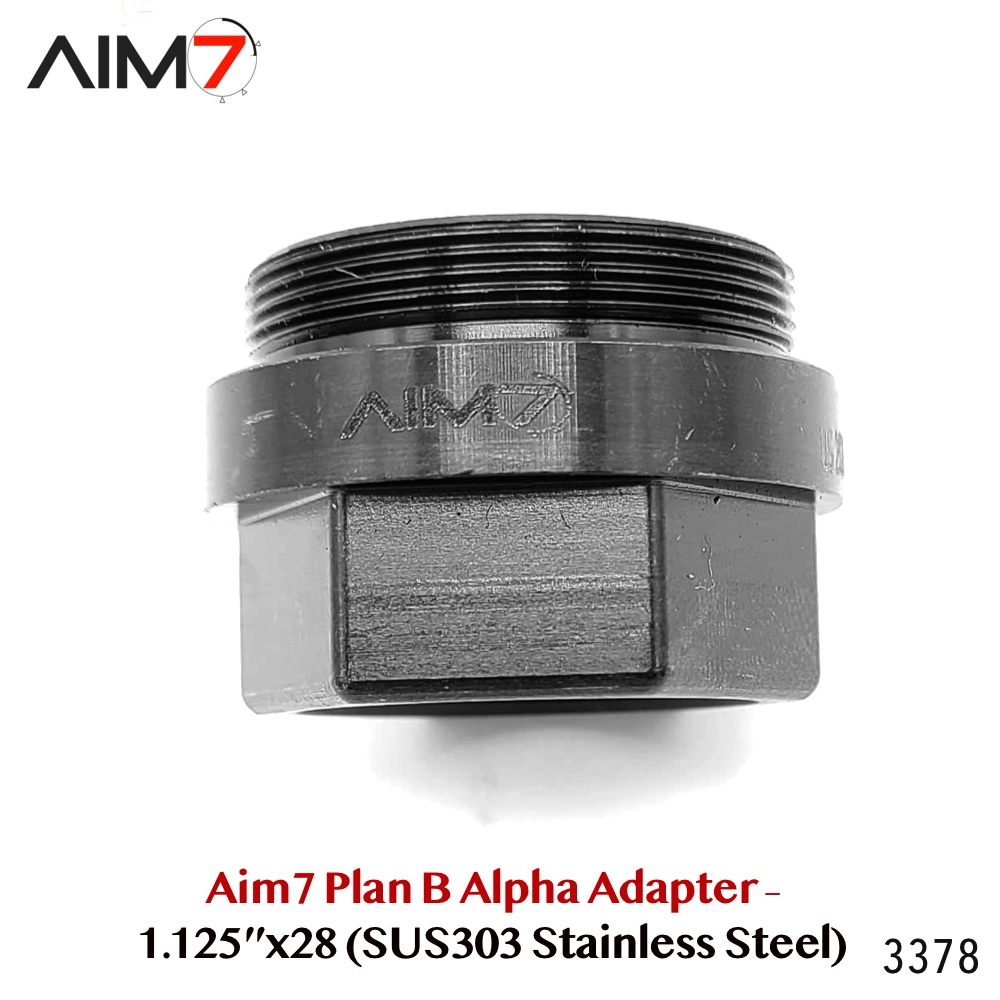 Aim7 Plan B Alpha Adapter – 1.125"x28 (SUS303 Stainless Steel) - Image 3