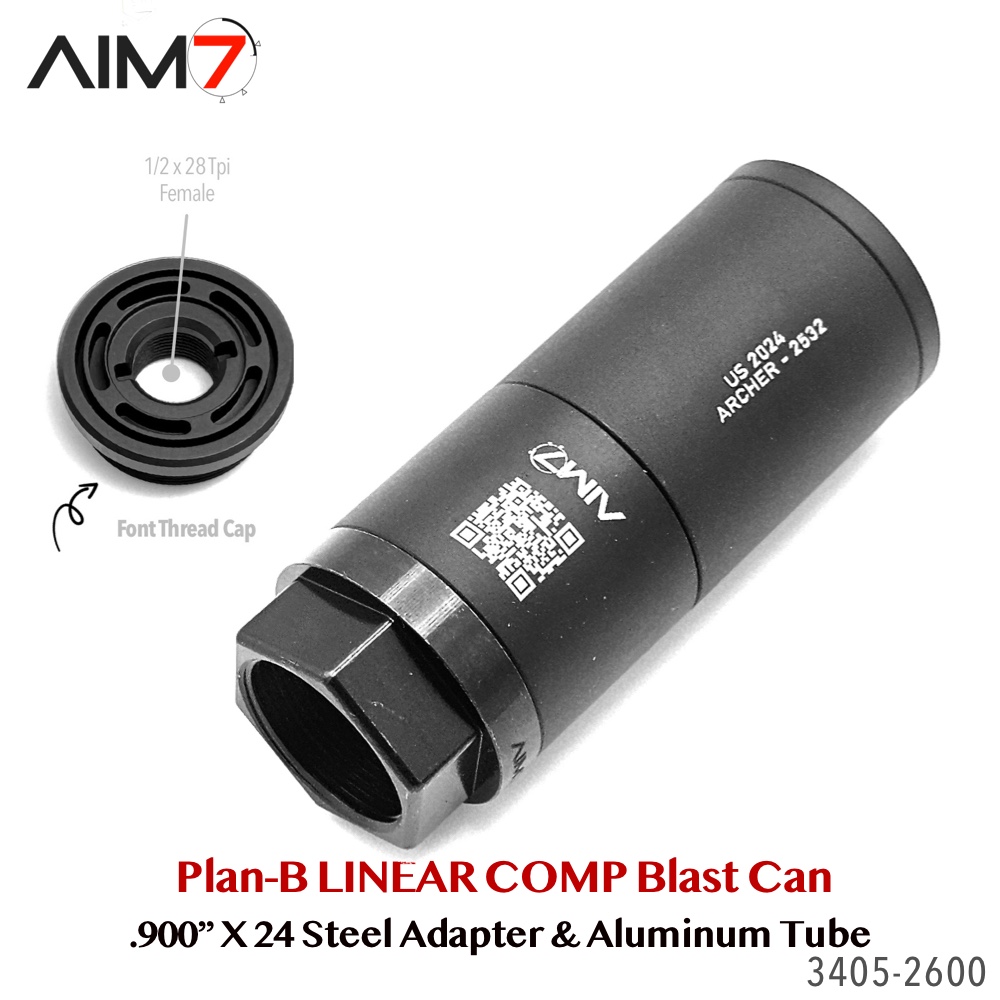 Aim7 A-3 Blast Diffuser Kit – Plan-B Steel System | .900"x24 Internal / 1.125"x28 External - Image 11