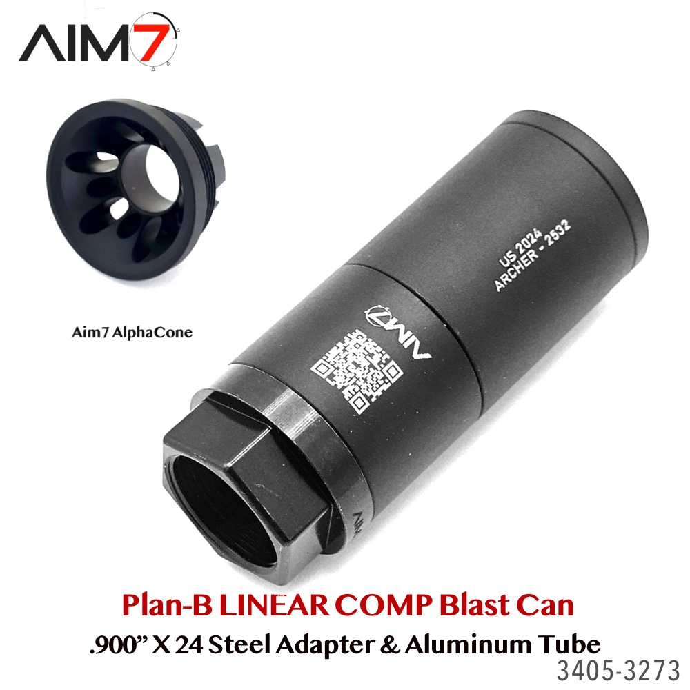 Aim7 A-3 Blast Diffuser Kit – Plan-B Steel System | .900"x24 Internal / 1.125"x28 External - Image 4