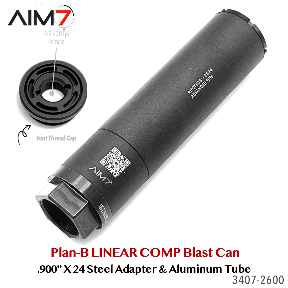 Aim7 A-5 Blast Diffuser Kit – Plan-B Steel System | .900"x24 Internal / 1.125"x28 External - Image 9