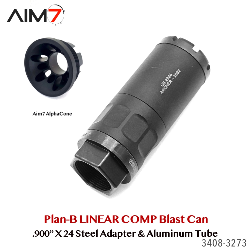 Aim7 B-3 Blast Diffuser Kit – Plan-B Steel System | .900"x24 Internal / 1.125"x28 External - Image 9