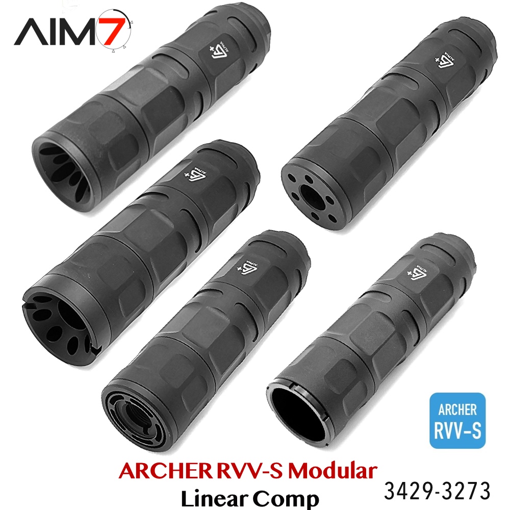 AIM7 ARCHER RVV Modular Linear Comp – Multi-Caliber 223 / 30CAL / 9mm & BravoCone - Image 4