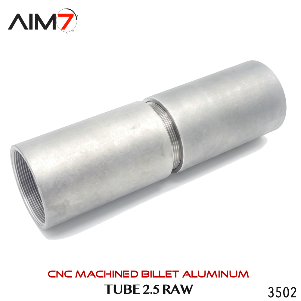 Aim7 Two MAGIK 2.5" Bravo Tube 1.375x24 & Steel Coupler RAW DIY - Image 2