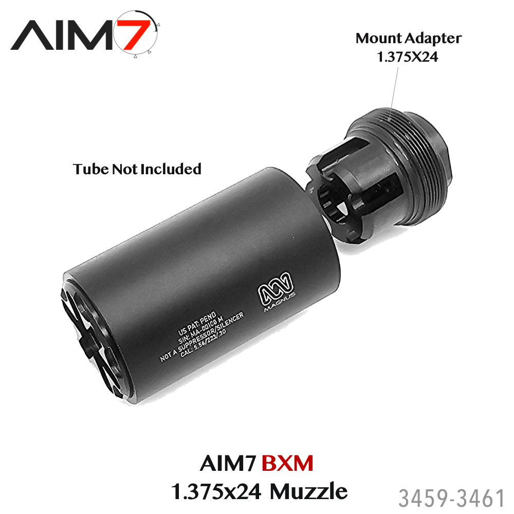 Aim7 BXM Muzzle Recoil Reduction Device for Bravo Tubes - Image 3