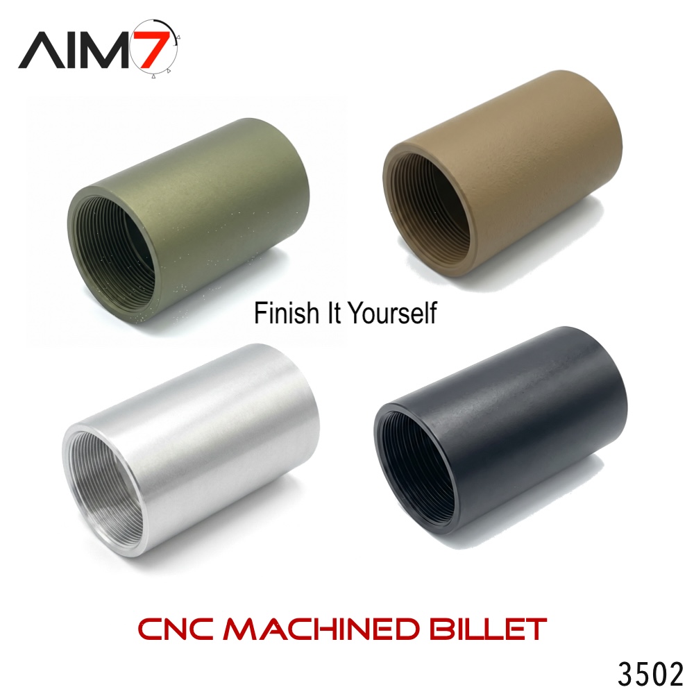 Aim7 Two MAGIK 2.5" Bravo Tube 1.375x24 & Steel Coupler RAW DIY - Image 3